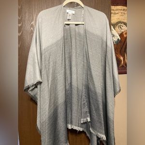 Calvin Klein poncho ,different color grays. One size, Soft. Worn once